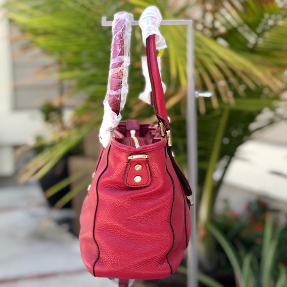 Tory Burch Amanda Mini Satchel in Auburn NWT - Picture 9 of 13